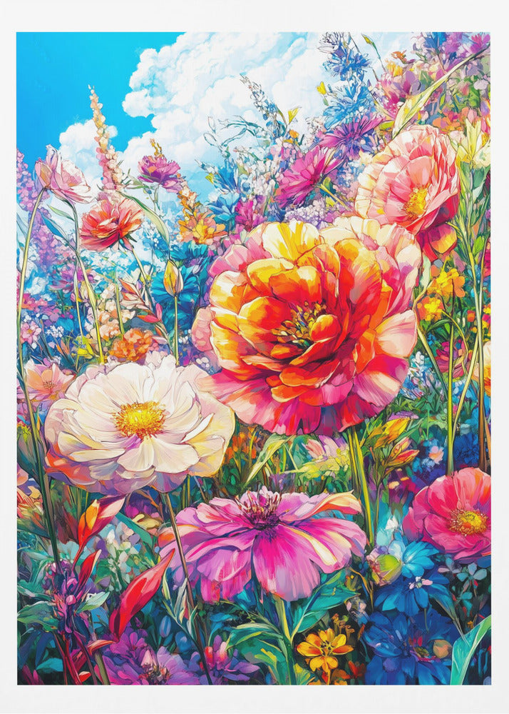 Wildflower Meadow Evergreen Flowers | Poster