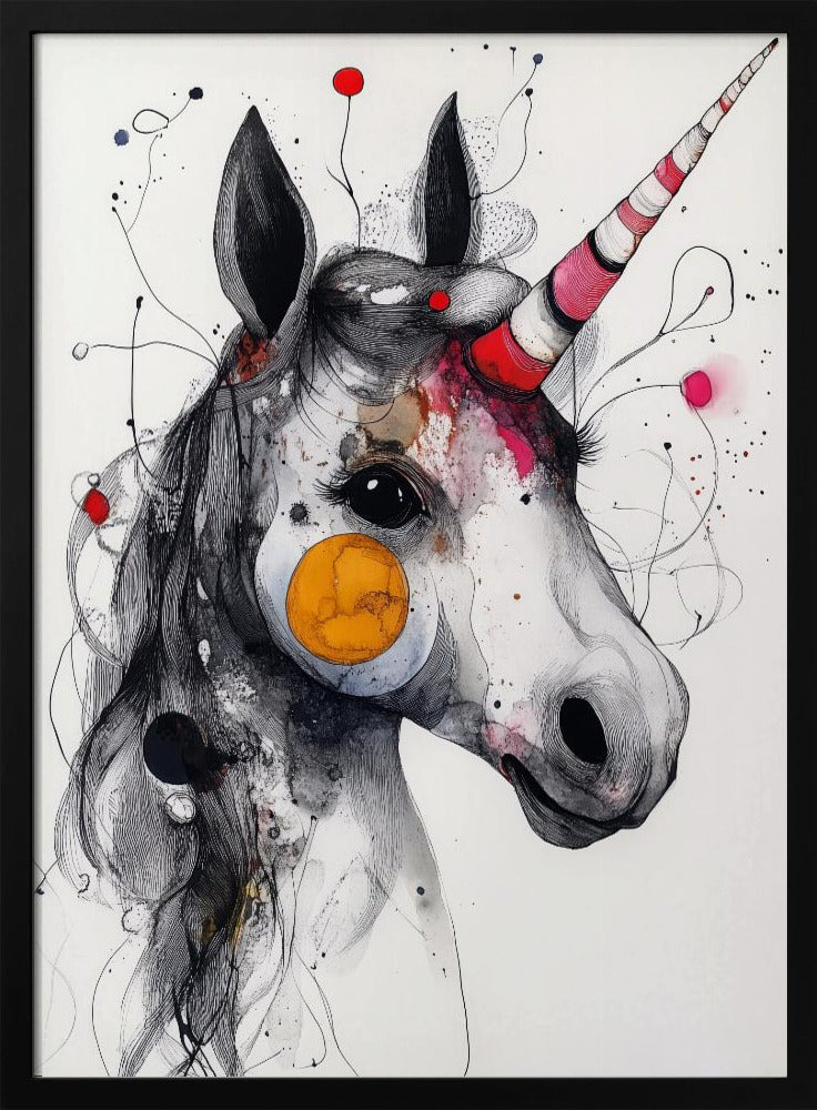 Unicorn drawing art | Poster