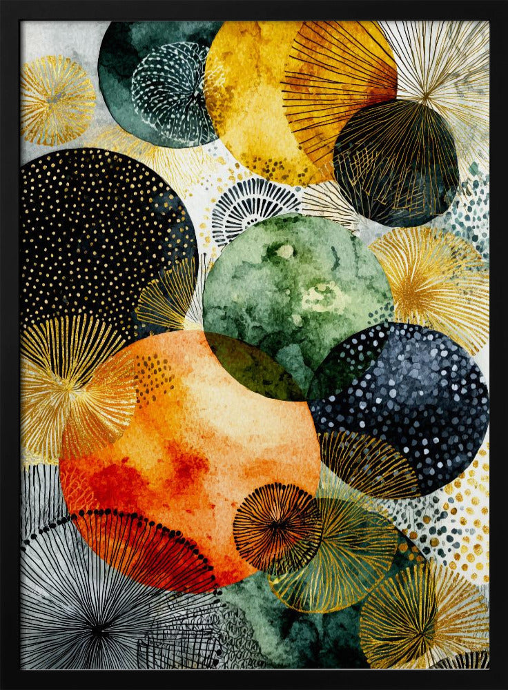 Composition with Overlapping Circles | Poster