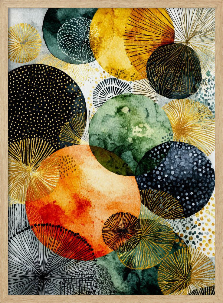 Composition with Overlapping Circles | Poster
