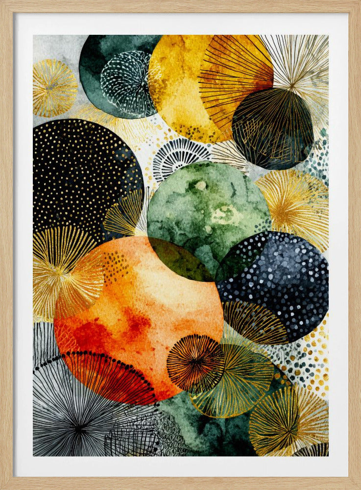 Composition with Overlapping Circles | Poster