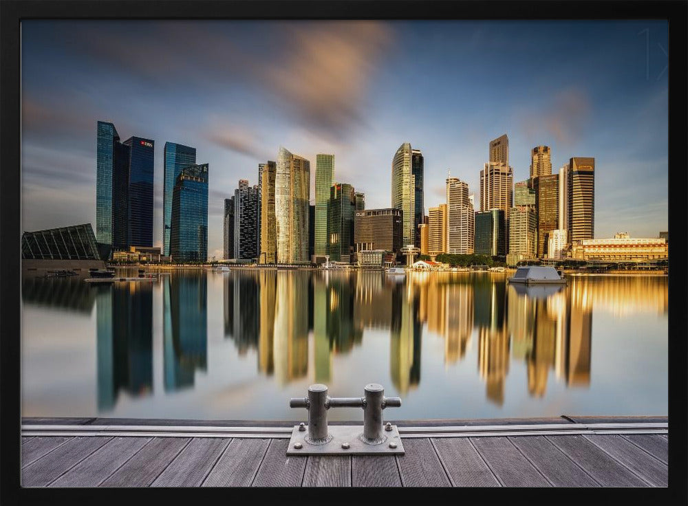 Gyllene morgon i Singapore | Affisch