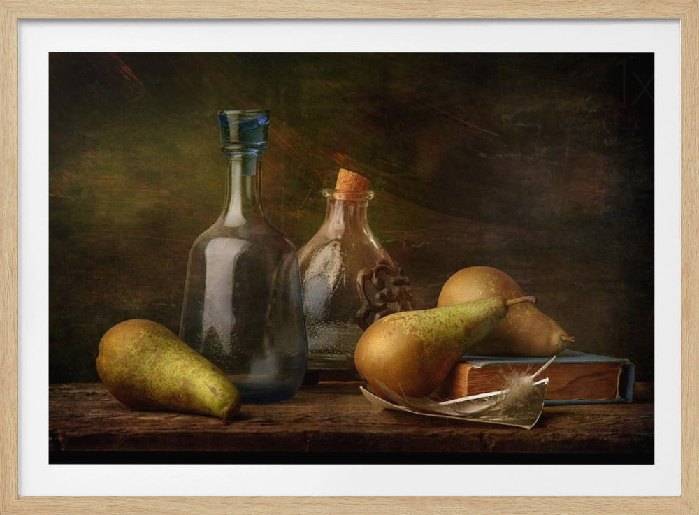 Stilleben med fjäder | Poster