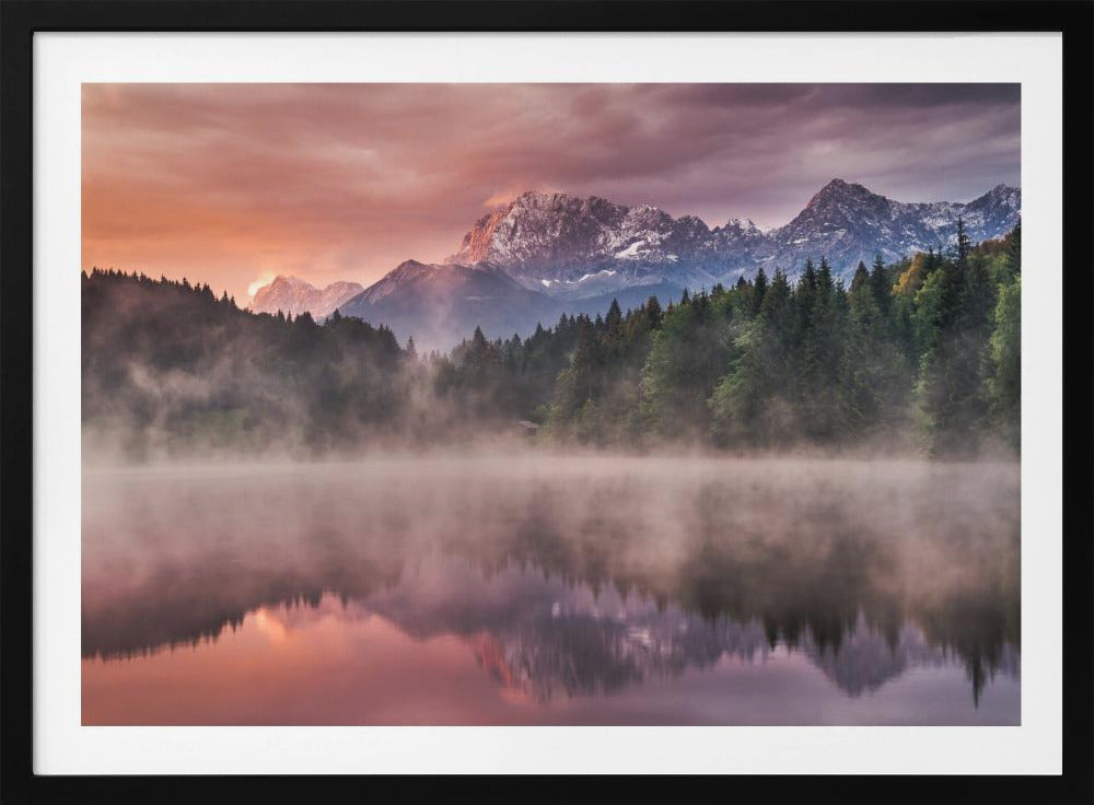 Alba sul lago | Poster - Stampe d’Arte