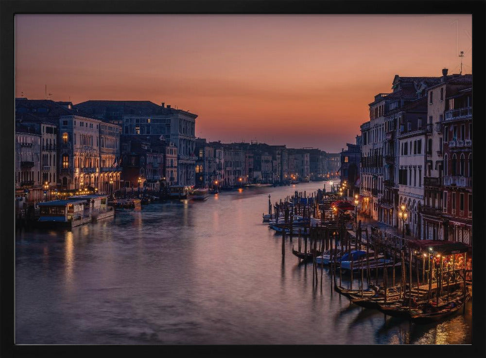 Venedigs Canal Grande ved solnedgang | Plakater - Kunsttryk