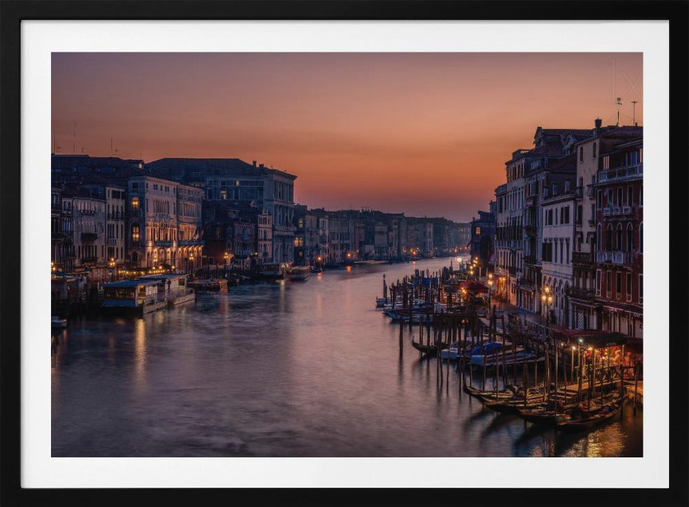 Venedigs Canal Grande ved solnedgang | Plakater - Kunsttryk