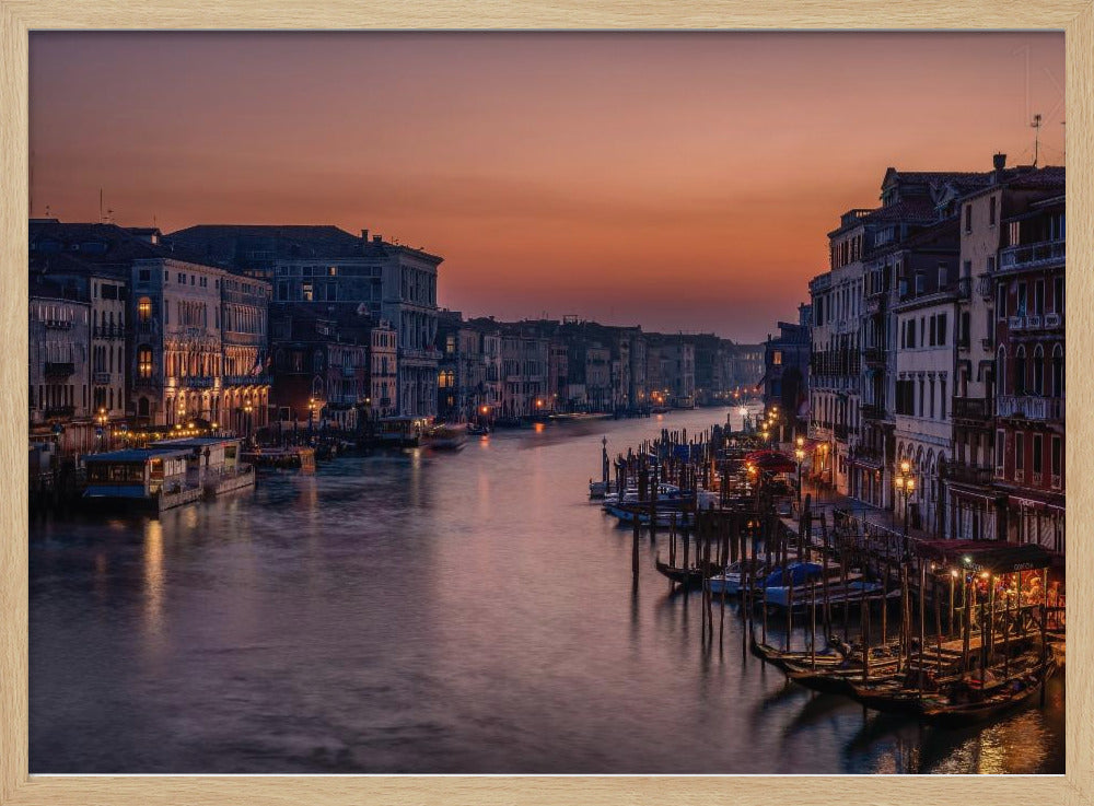 Venedigs Canal Grande ved solnedgang | Plakater - Kunsttryk