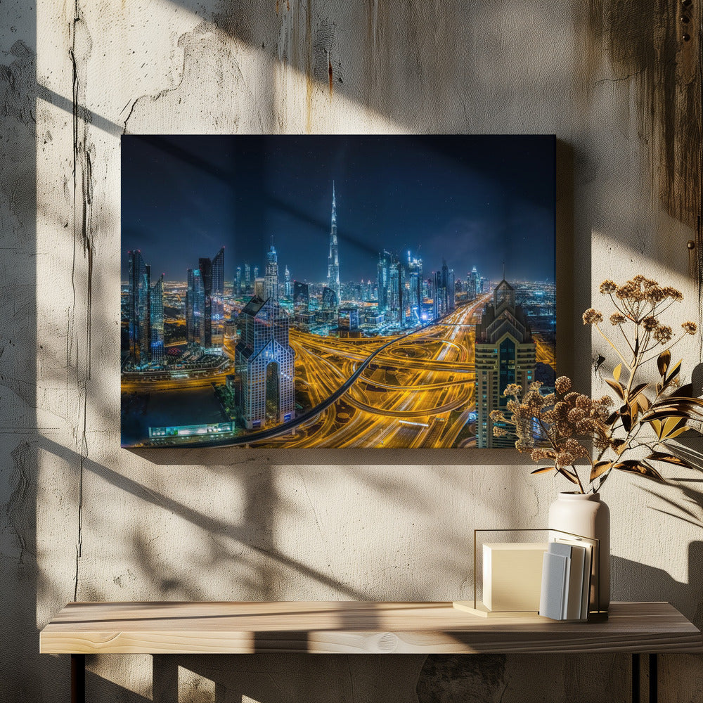 Città blu | Stampe su Tela