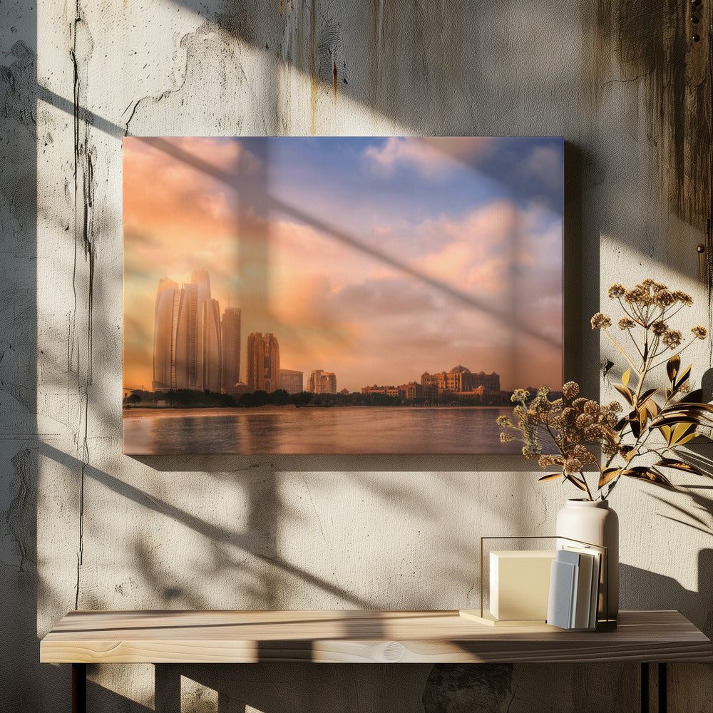 Etihad Towers & Emirates Palace, Abu Dhabi, UAE | Canvas