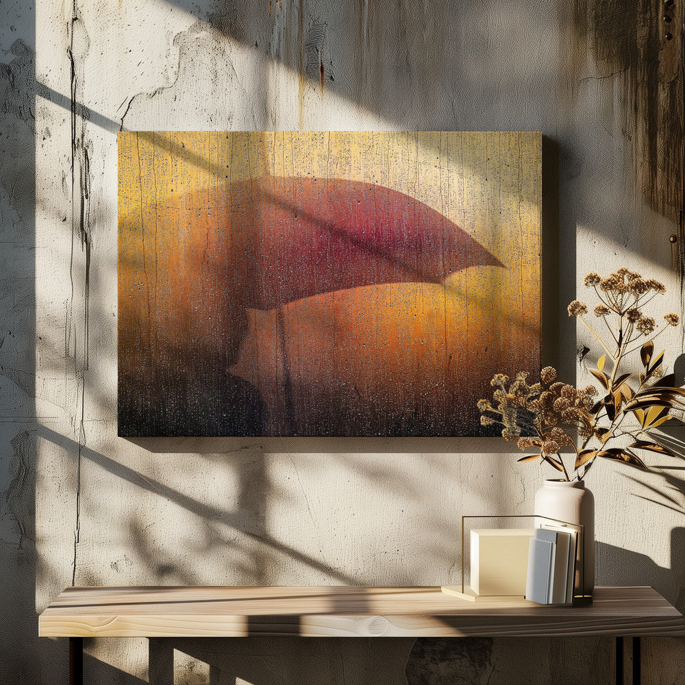 Metallic Wall in rain | Canvas