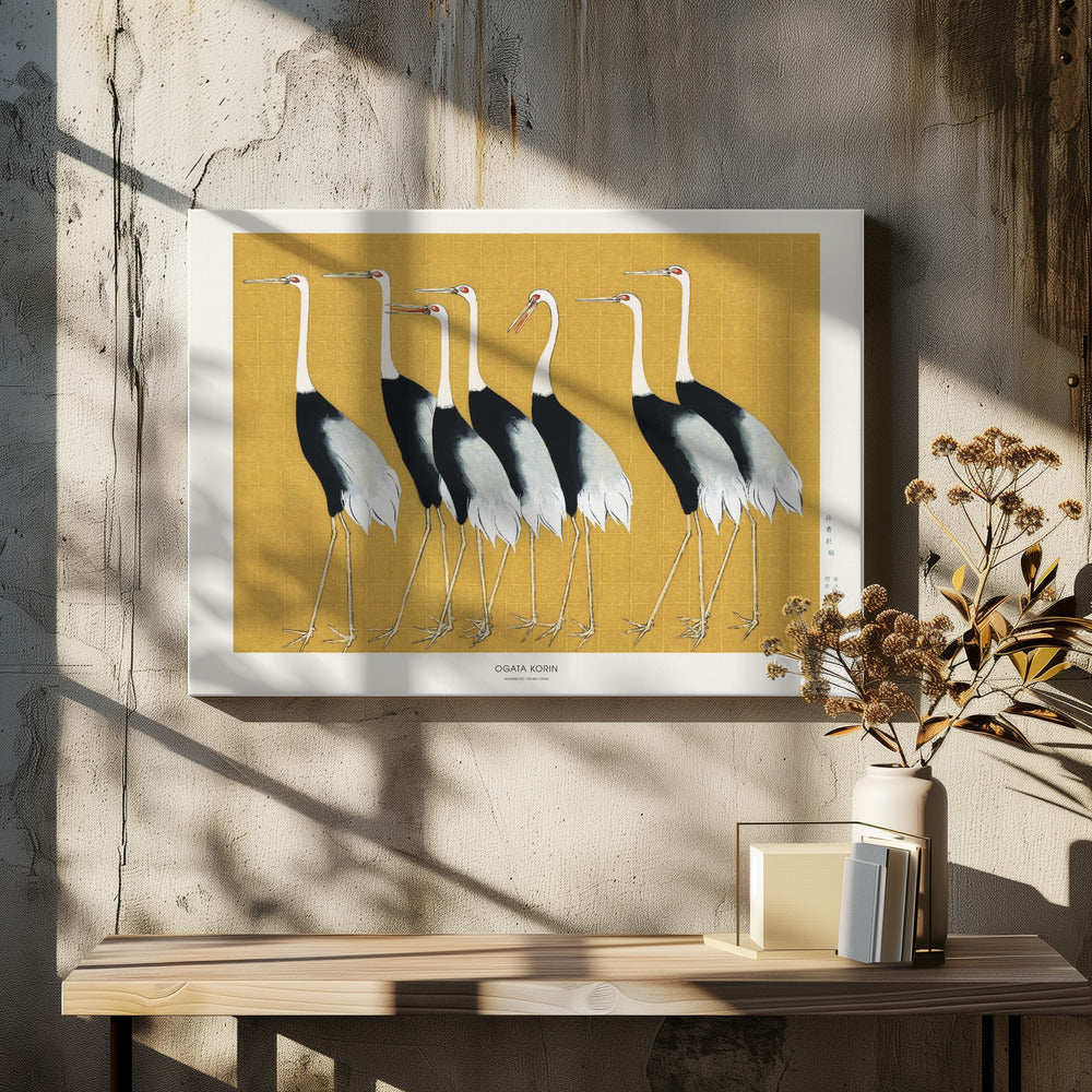 Japanese Red Crown Crane | Canvas
