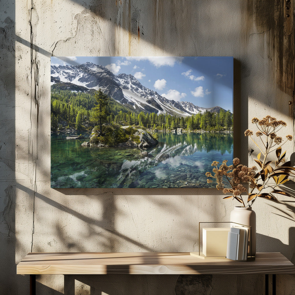 Lac de la Montagne Verte | Tableaux sur Toile