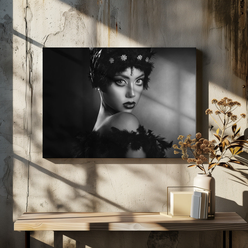 Anita en noir | Tableaux sur Toile