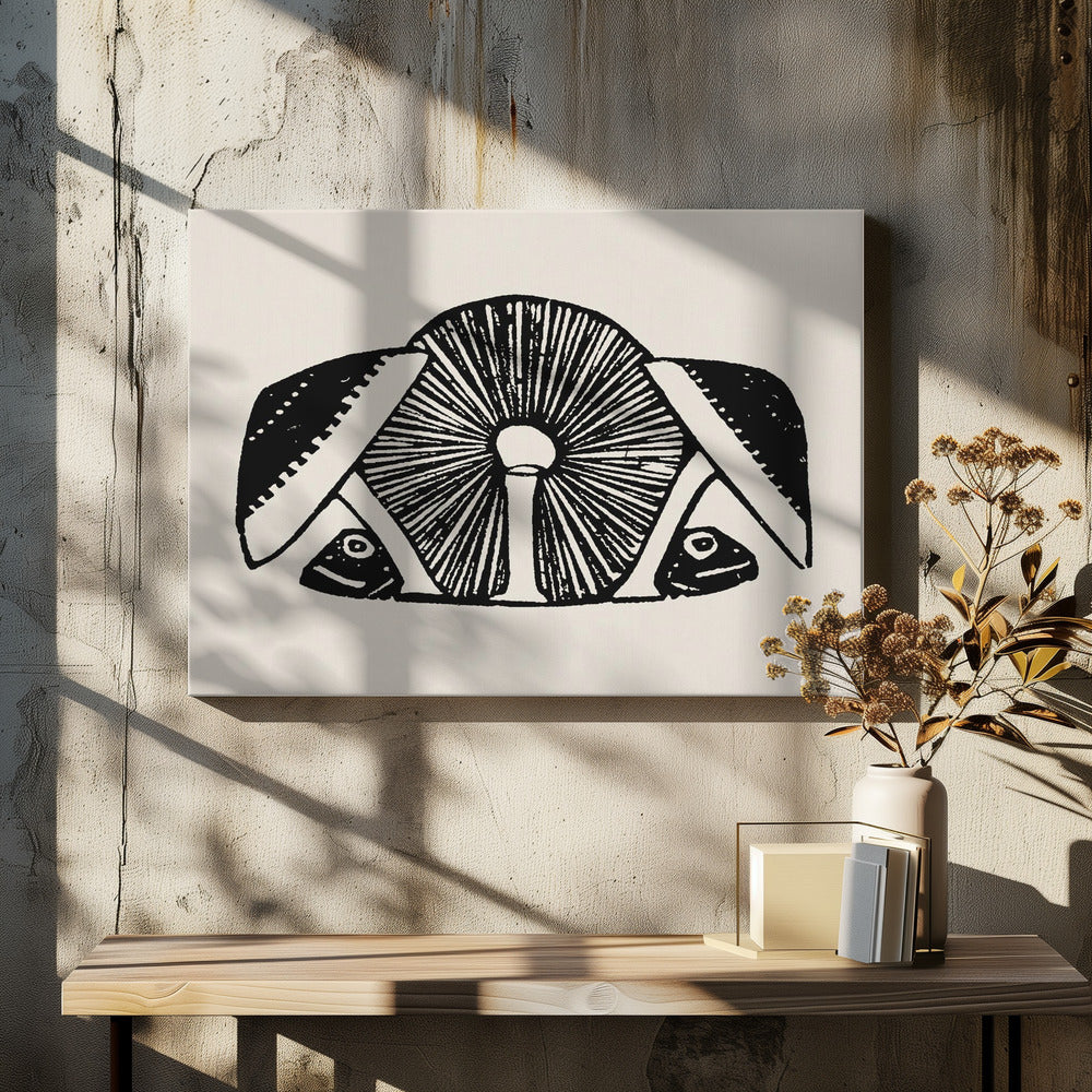 Tre svampar 1892 Beige | Canvas