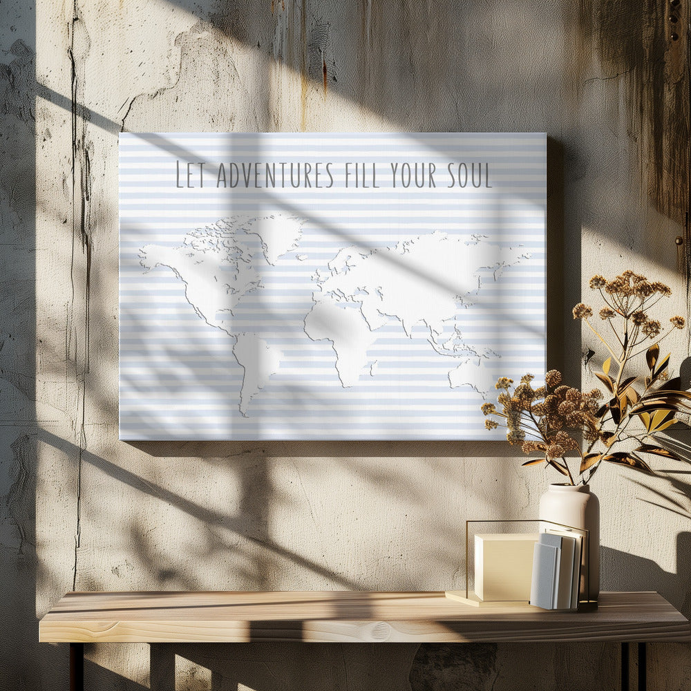 Världskarta över reslust | Canvas