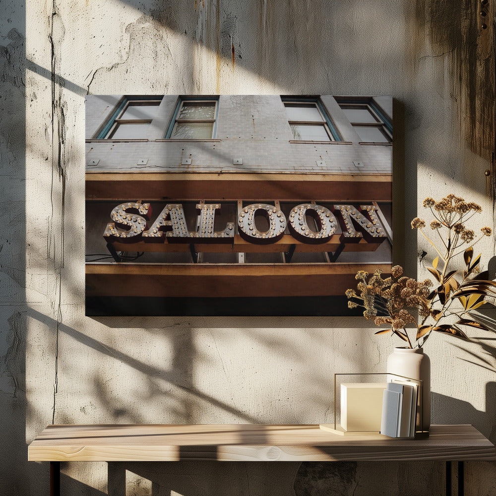 Vintage saloonskylt | Canvas