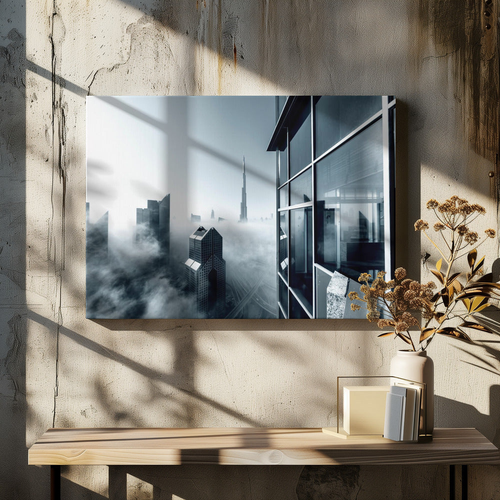 Foggy City | Canvas