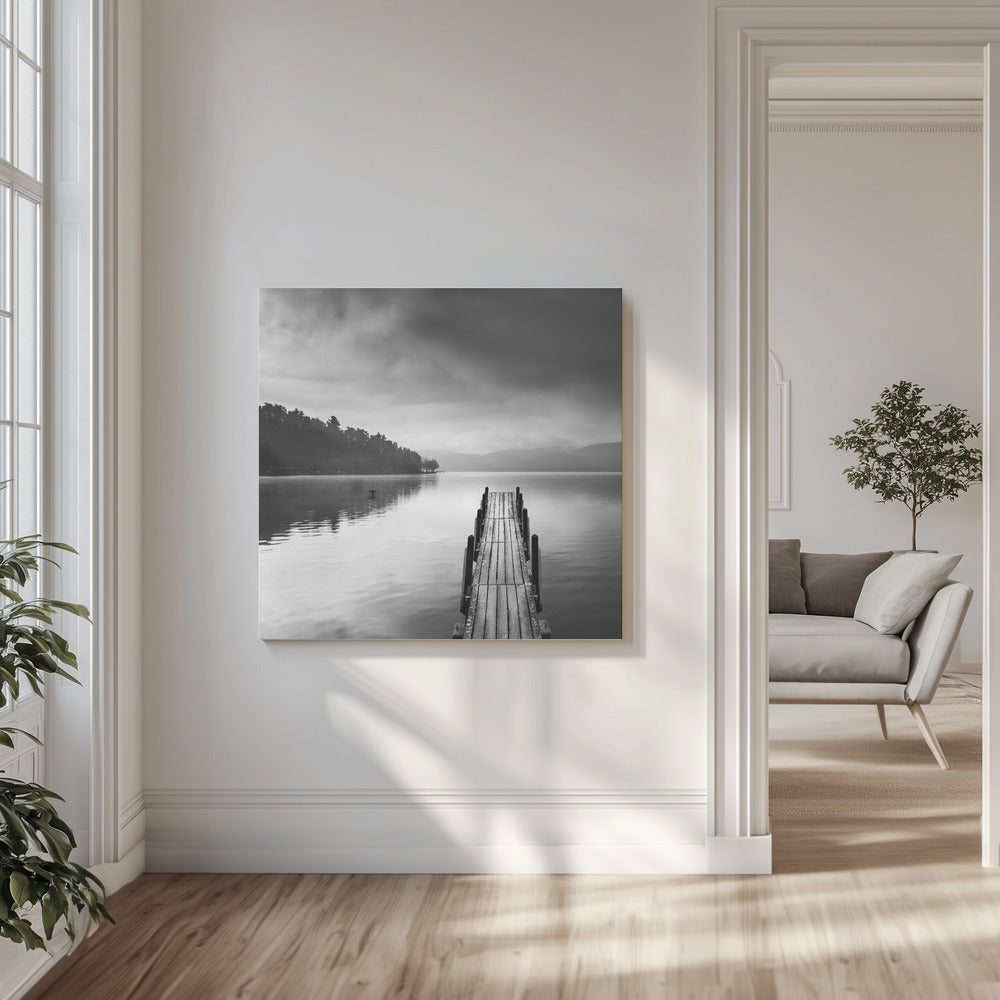 Lake view with Pier II | Canvas