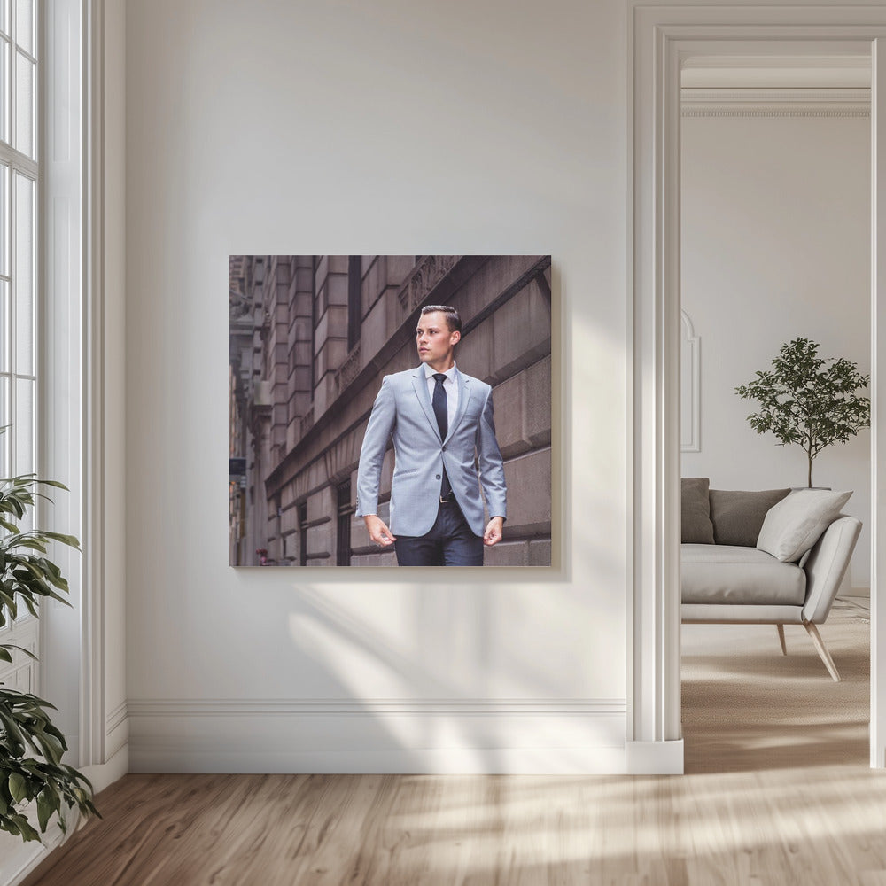 Young Businessman in New York City | Canvas