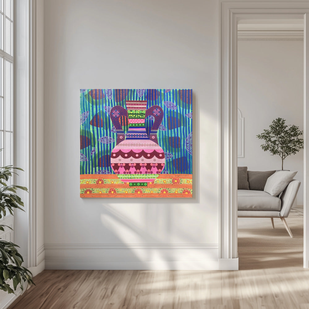 Vattenmelon och vas | Canvas