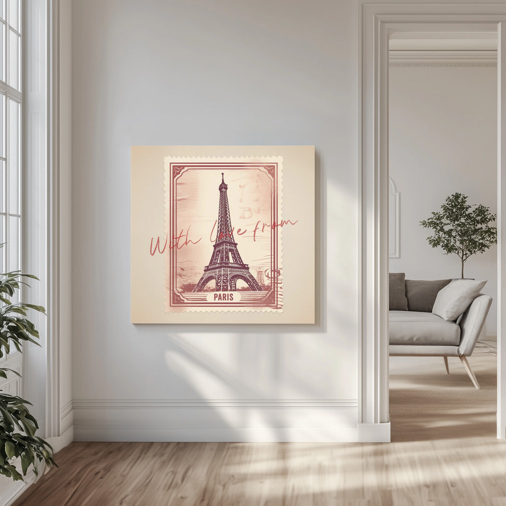 Med kärlek från Paris | Canvastavla