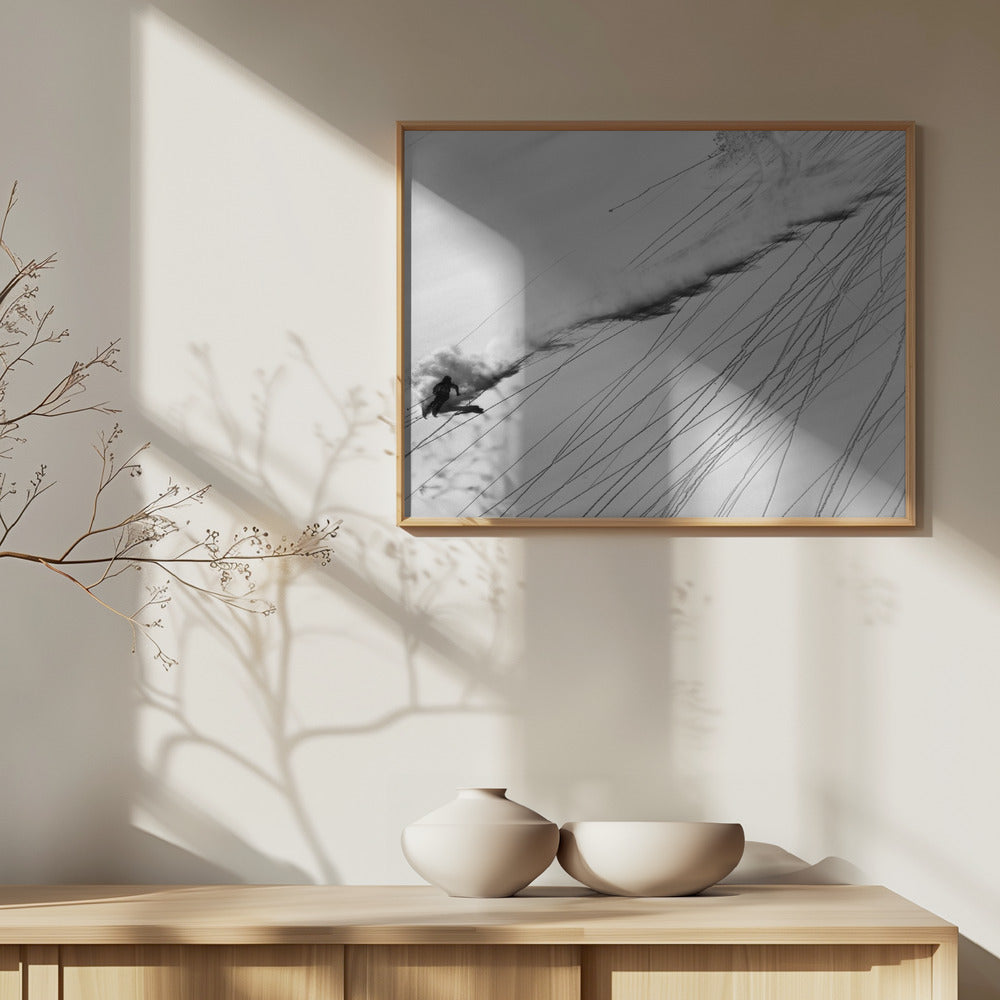 Skidåkning i puder | Poster