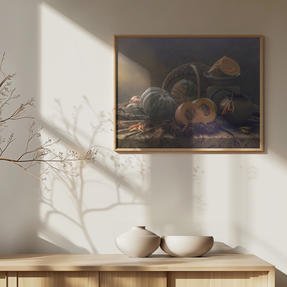 Stilleben med pumpor | Poster