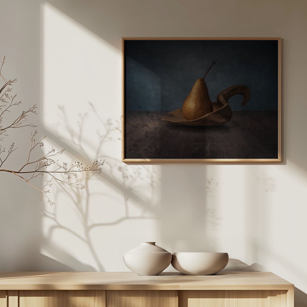 Pear on spoon | Poster