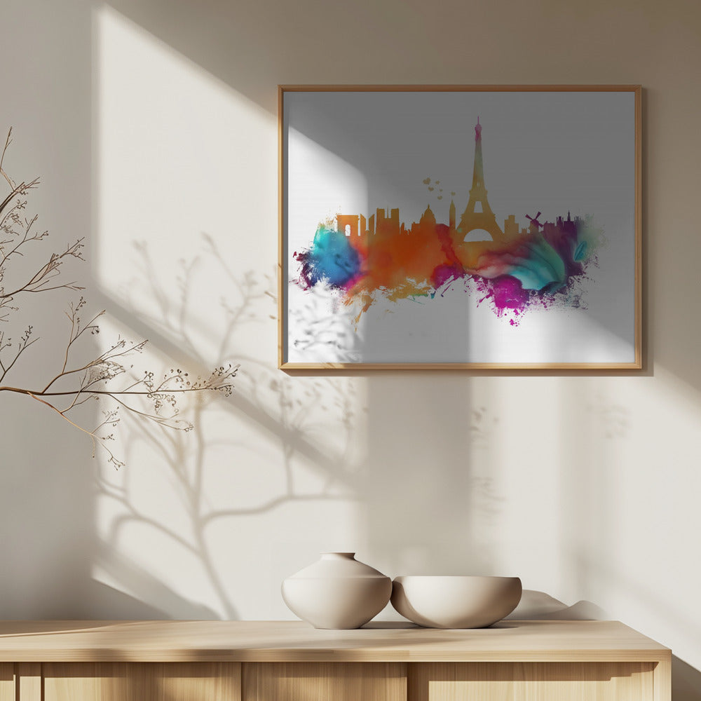 Paris France Skyline Sport Art (2) | Poster