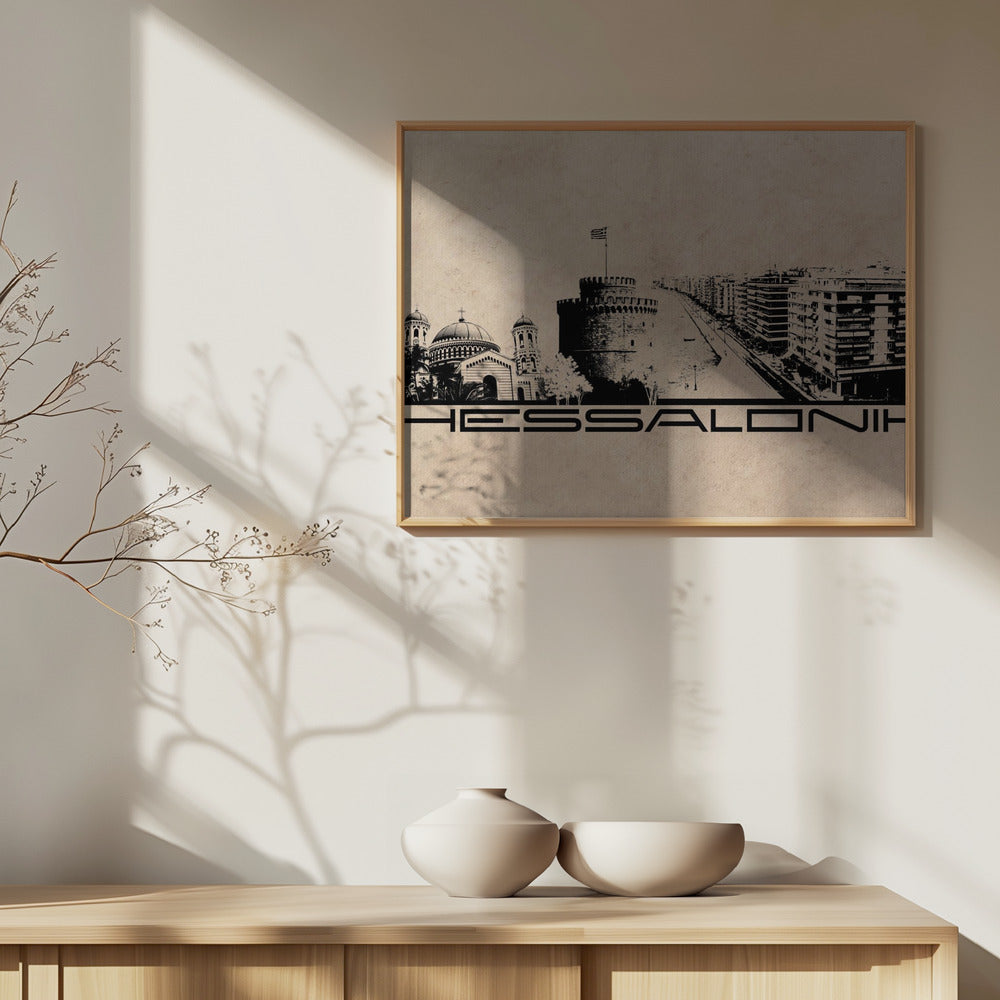 Thessaloniki Greece Skyline City Art (1) | Poster