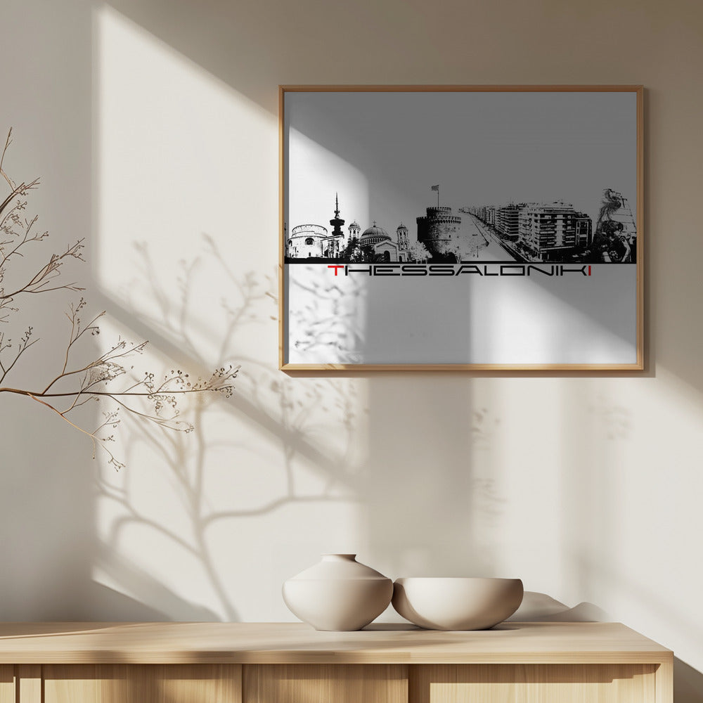 Thessaloniki Greece Skyline City Art (2) | Poster