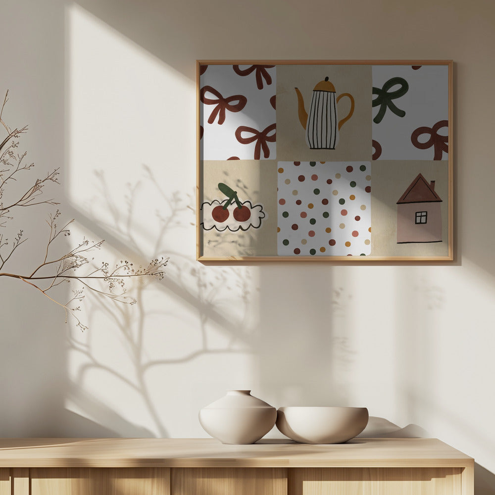 Cozy Pattern Collage | Poster