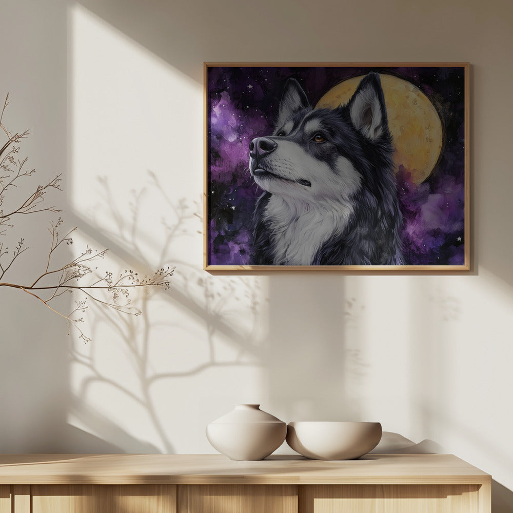 Hund Husky Wolfi | Poster