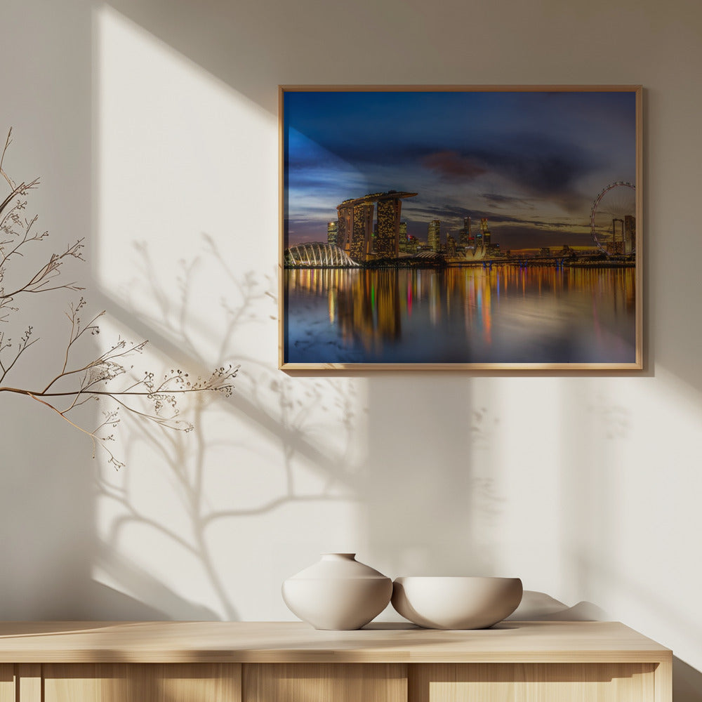 Solnedgång vid viken | Poster