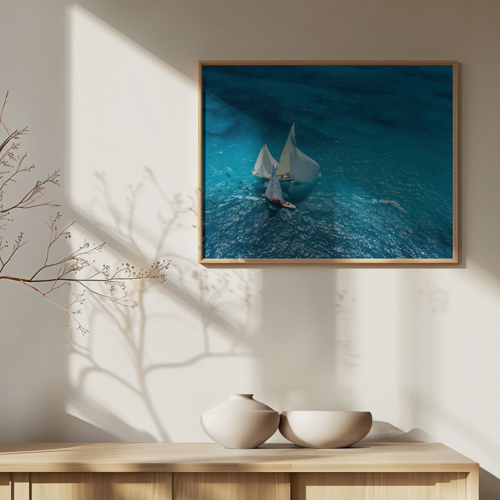 Croisement bleu | Poster