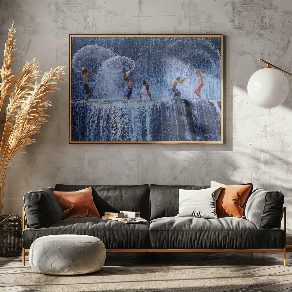 Playing with splash | Poster