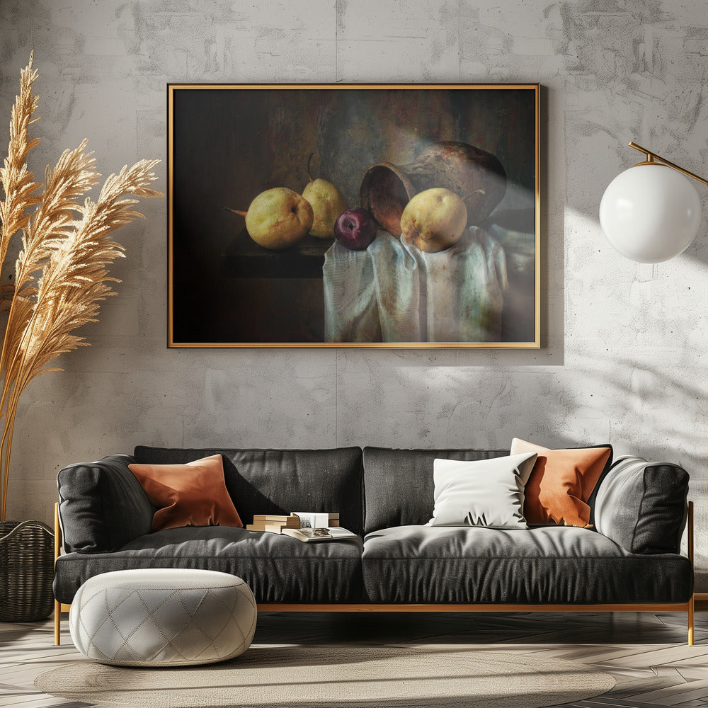 Sketch with pears | Poster