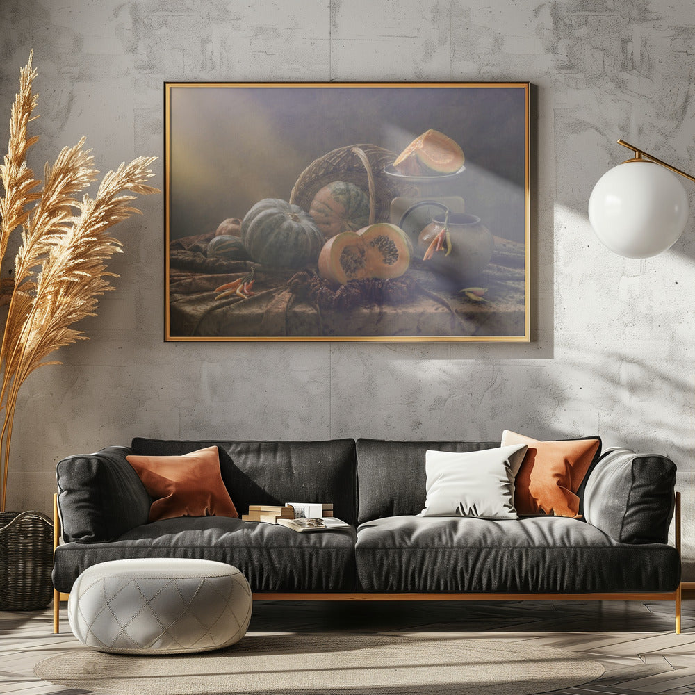 Stilleben med pumpor | Poster