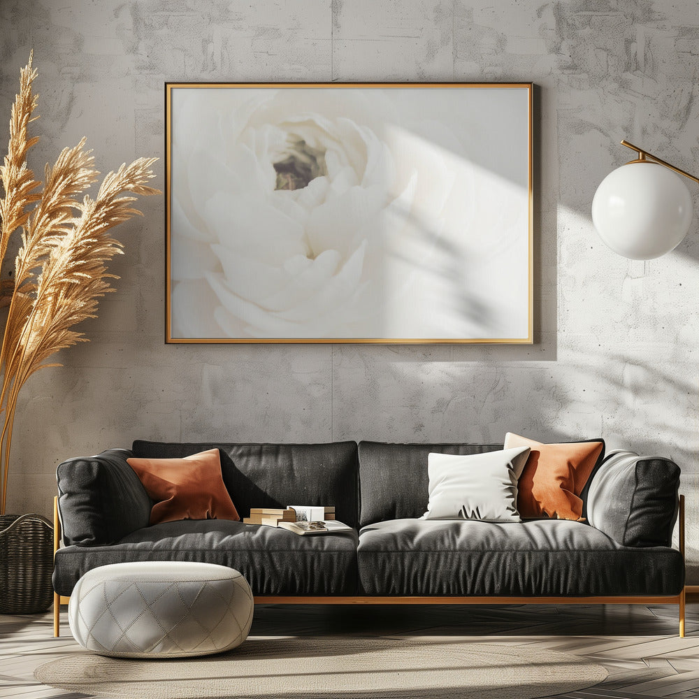Vit blomma 02 | Poster