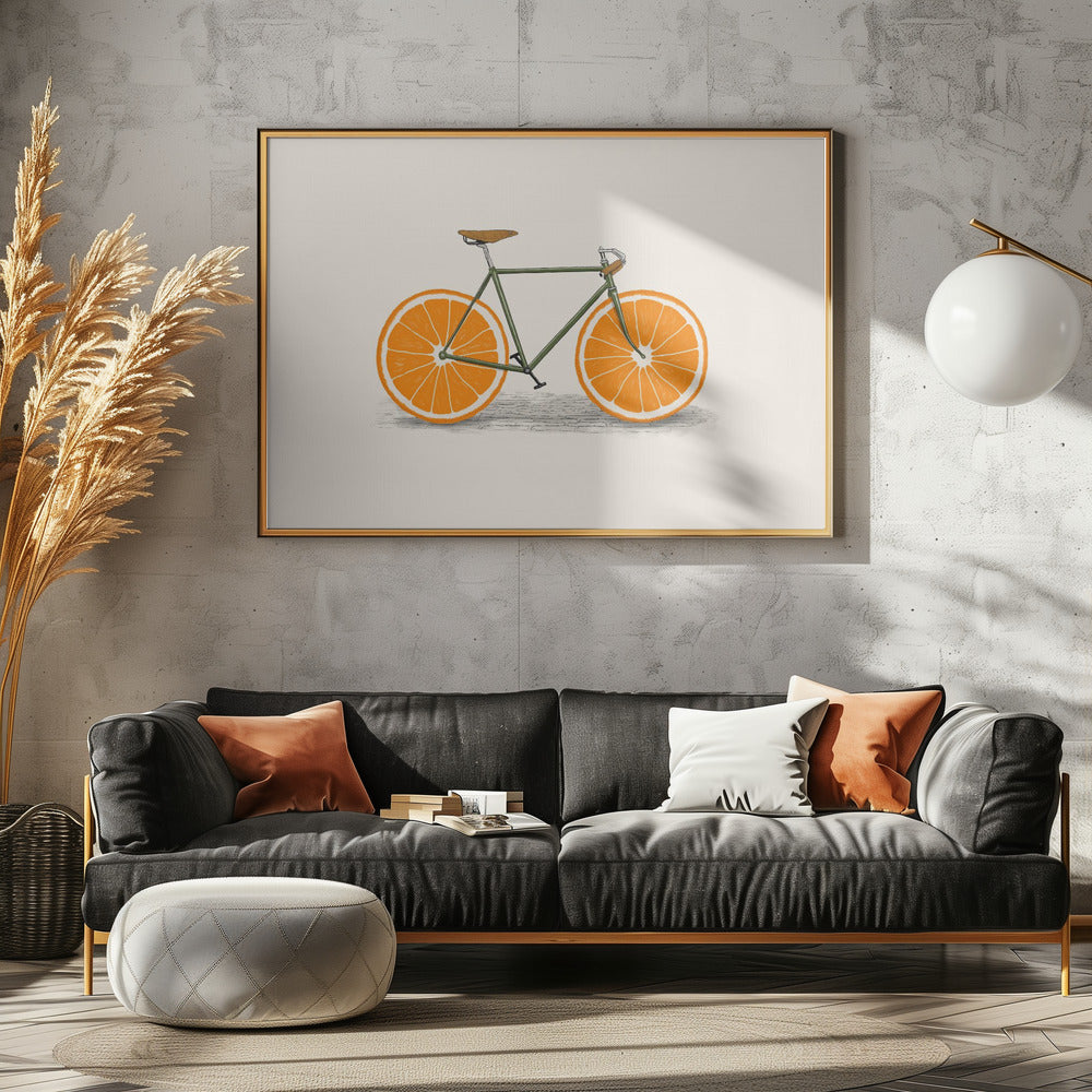 Orange Räder | Poster - Kunstdruck