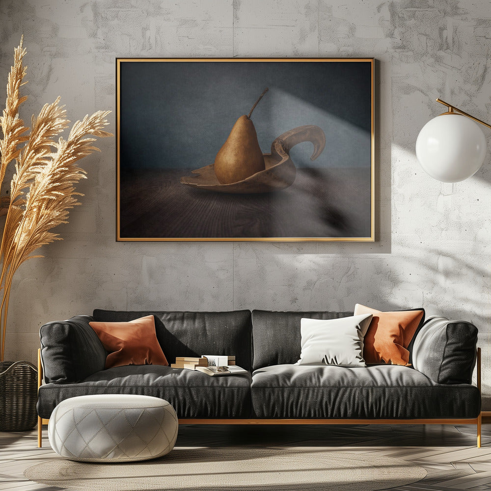 Pear on spoon | Poster