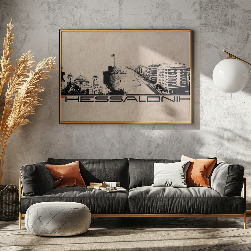 Thessaloniki Greece Skyline City Art (1) | Poster