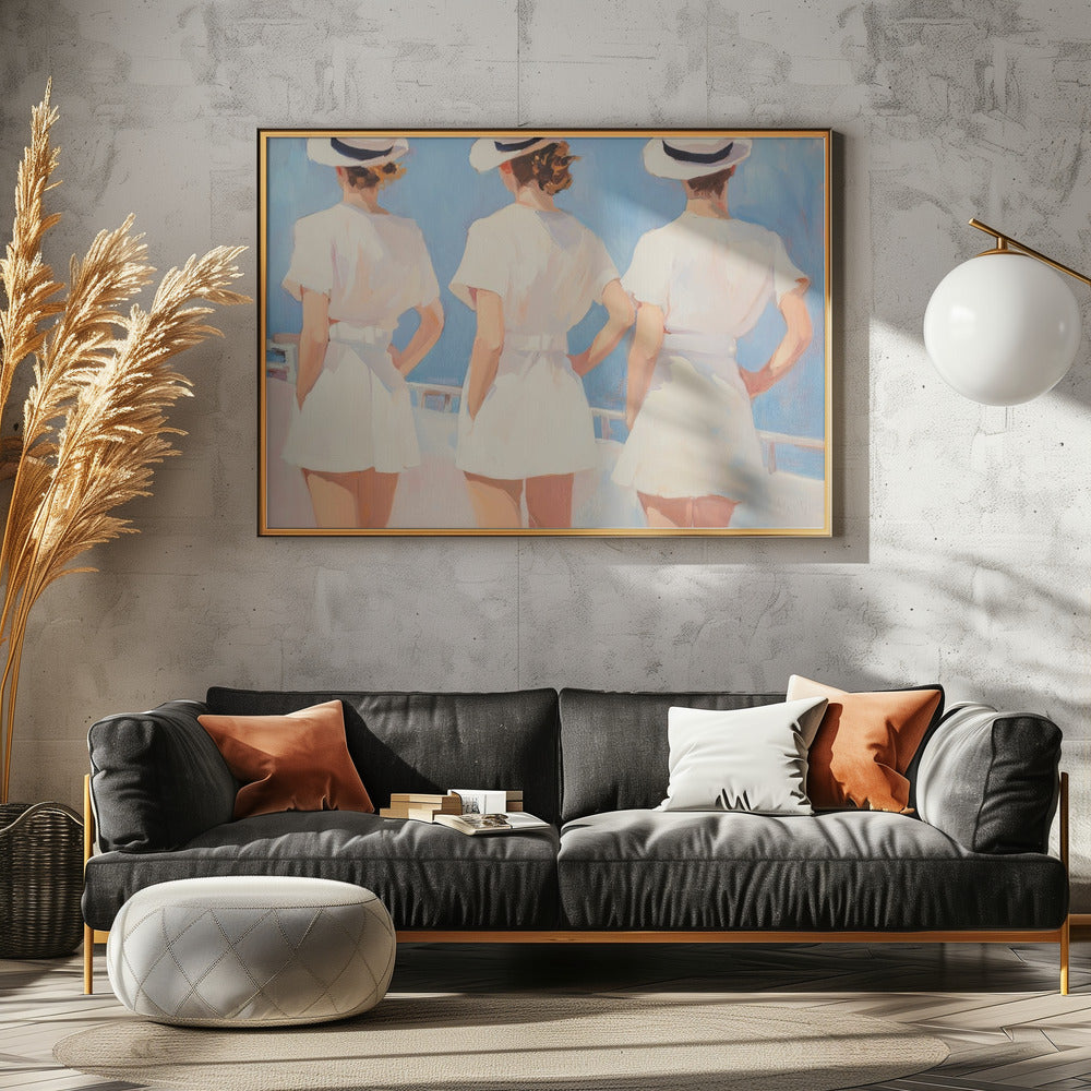 Retro Three Sailors | Poster