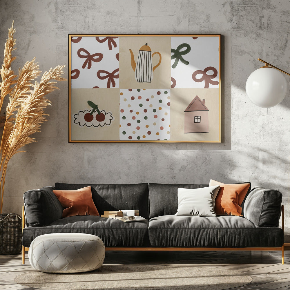 Cozy Pattern Collage | Poster
