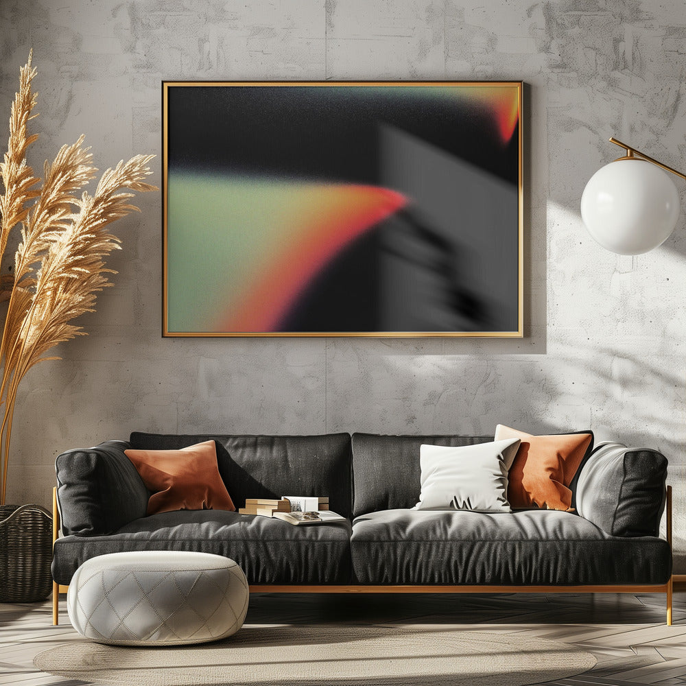 Dark Grainy Texture Angular | Poster