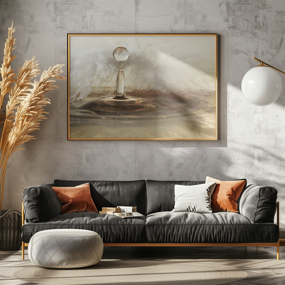 Golden featherdrops | Poster