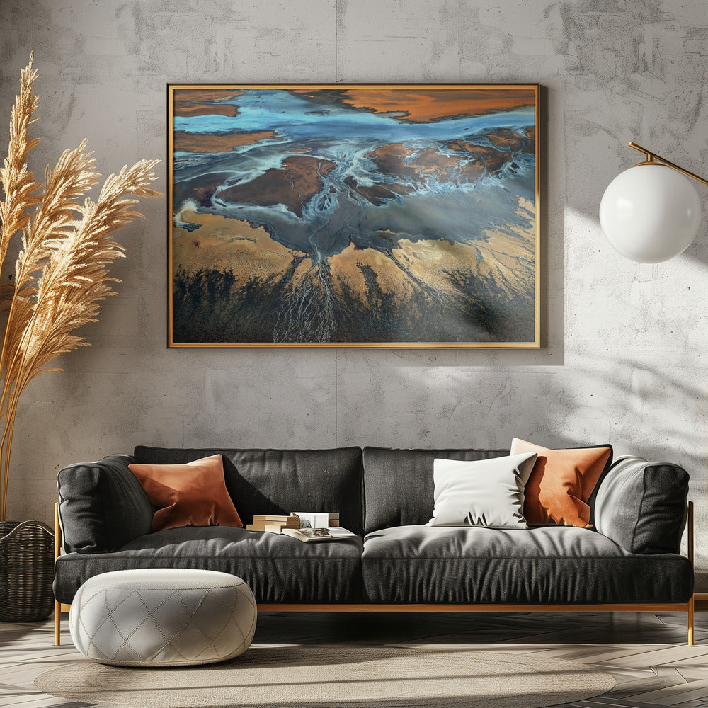 Kaliforniens luftfoto - Öknen från ovan | Poster