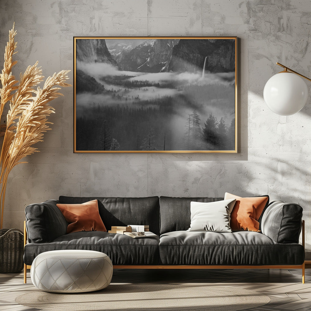 Dimma som flyter i Yosemite Valley | Poster