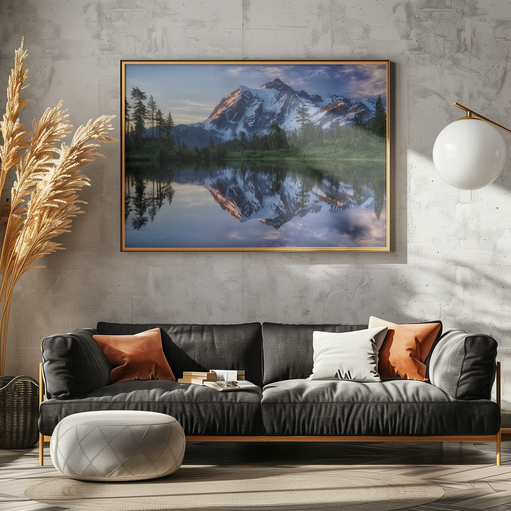 Soluppgång på berget Shuksan | Poster