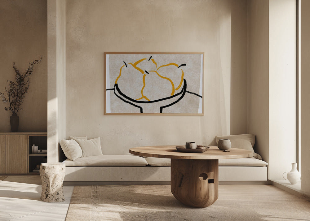 Line art pear | Poster
